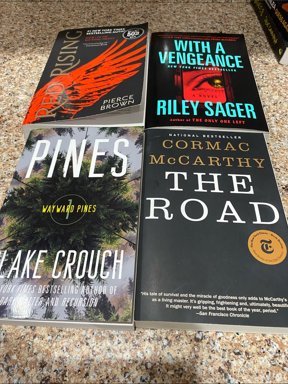Assorted Paperback Thriller & Fiction Book Lot - Black, Orange, Green Covers